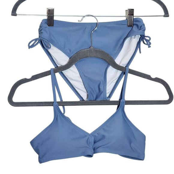 Mienque Slate Blue Girl's Bikini NWT Size Large Girl's Blue Bikini - Picture 1 of 11